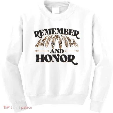 Remember And Honor Every Child Matters Kids Sweatshirt