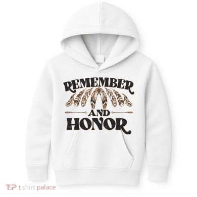 Remember And Honor Every Child Matters Kids Hoodie