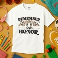 Remember And Honor Every Child Matters Kids T-Shirt thumb 3