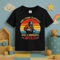 Retro And I Think To Myself What A Wonderful Weld Welding Toddler T-Shirt thumb 3