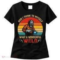 Retro And I Think To Myself What A Wonderful Weld Welding Women's T-Shirt thumb 0