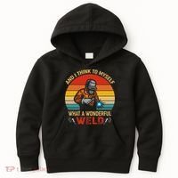 Retro And I Think To Myself What A Wonderful Weld Welding Kids Hoodie thumb 0