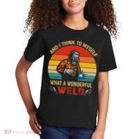 Retro And I Think To Myself What A Wonderful Weld Welding Kids T-Shirt thumb 2