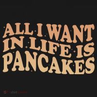 Retro All I Want In Life Is Pancakes Doggie Tank thumb 4