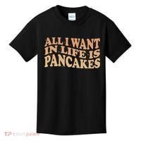 Retro All I Want In Life Is Pancakes Kids T-Shirt thumb 0