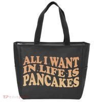Retro All I Want In Life Is Pancakes Tote Bag thumb 0