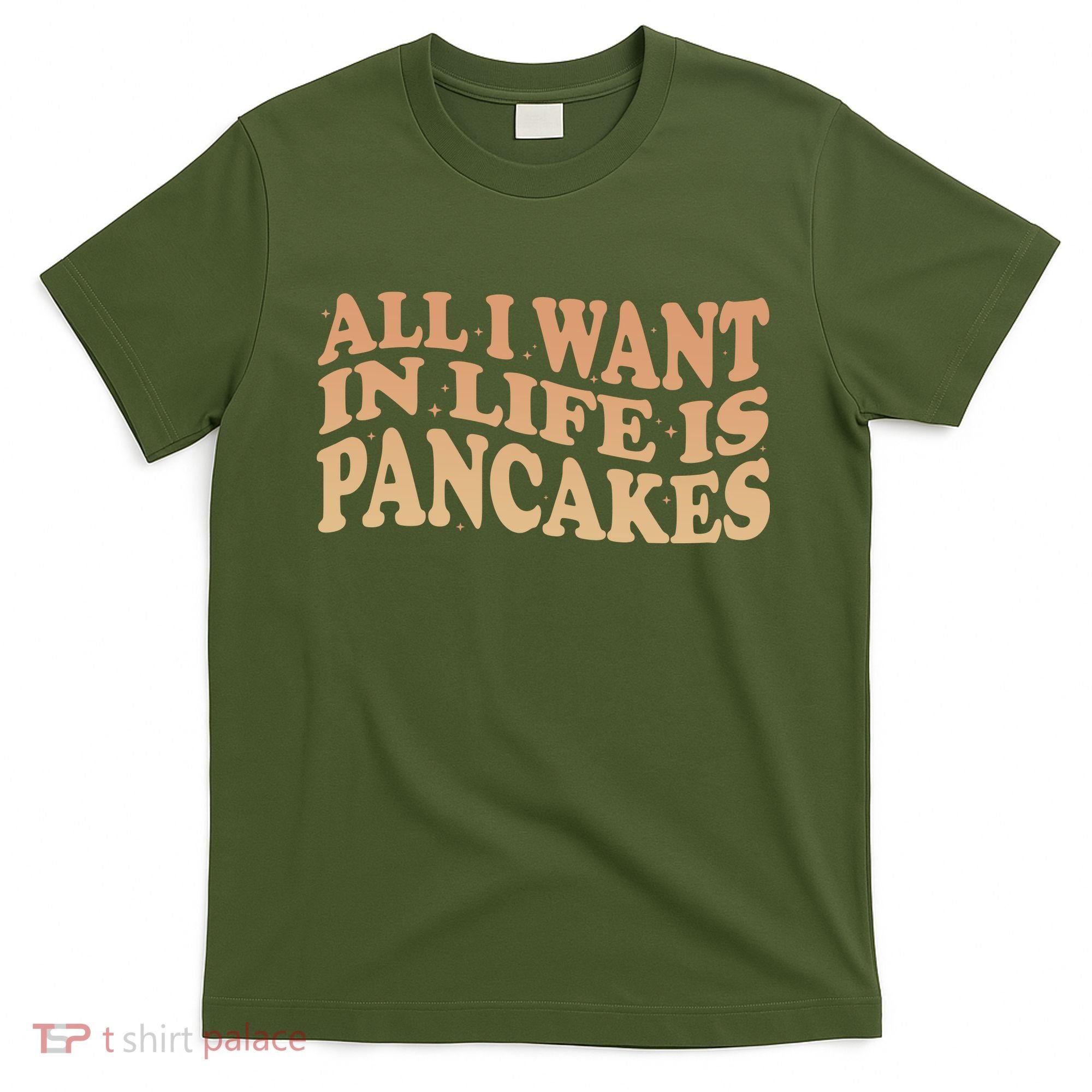 Retro All I Want In Life Is Pancakes T-Shirt
