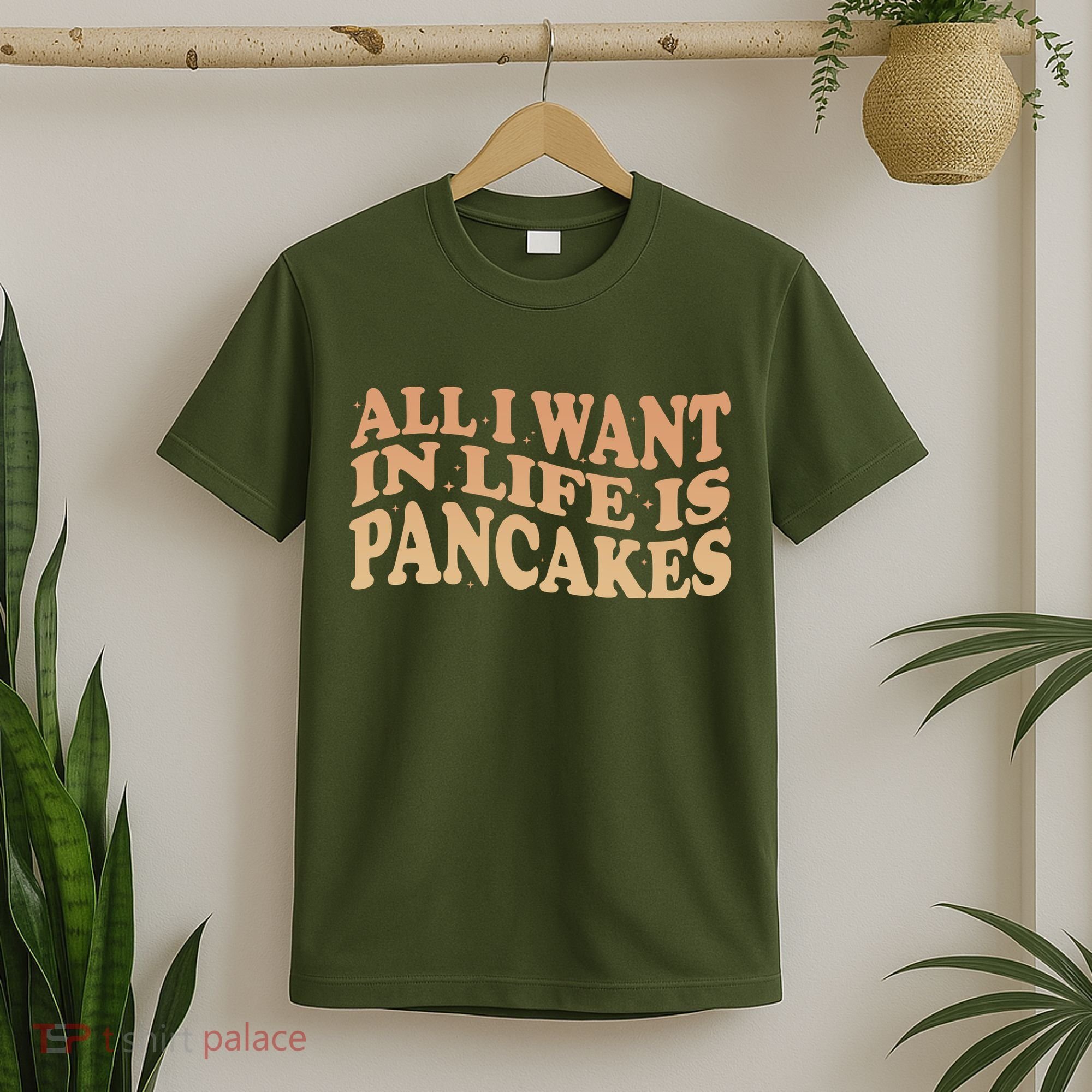 Retro All I Want In Life Is Pancakes T-Shirt