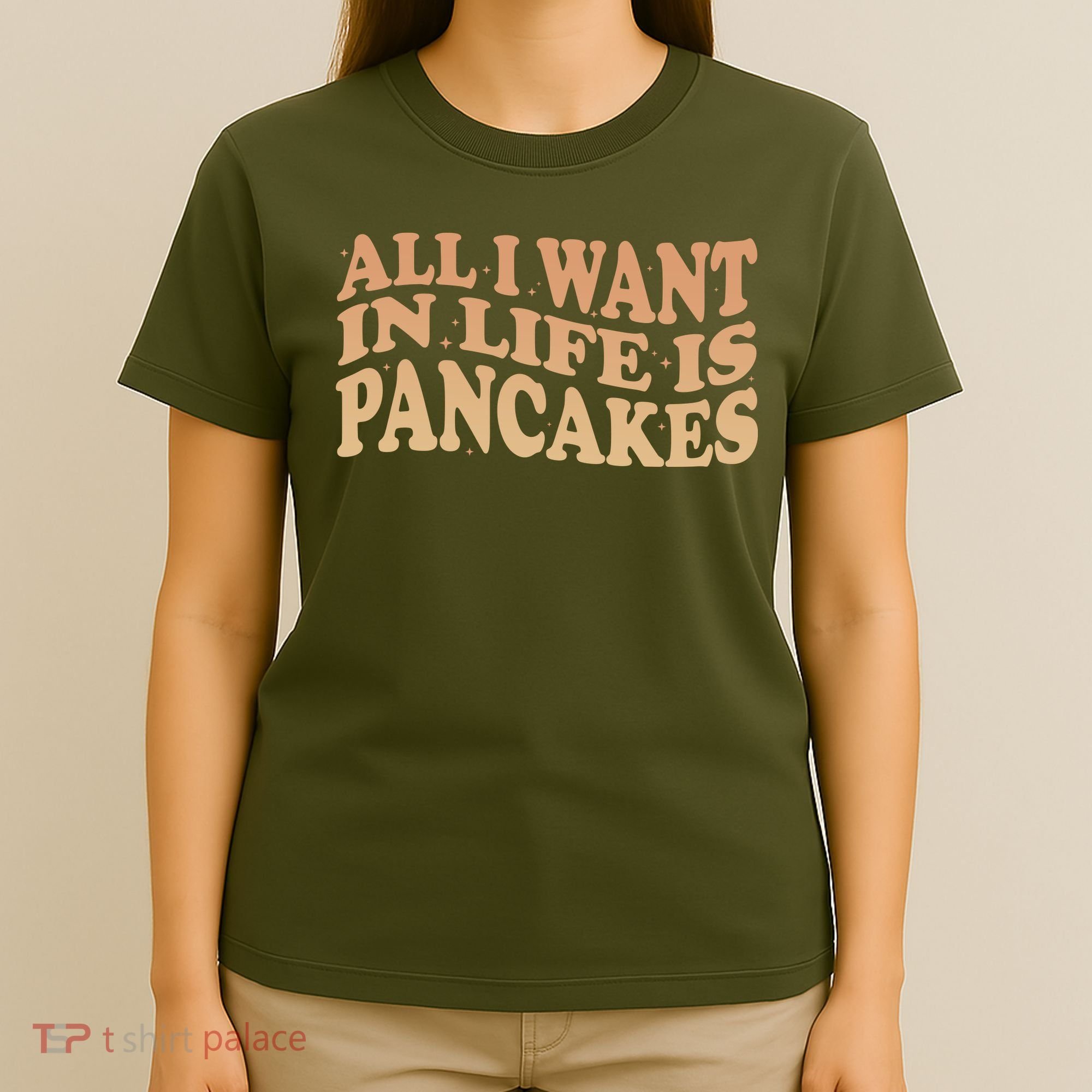 Retro All I Want In Life Is Pancakes T-Shirt
