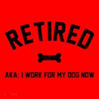 Retired Aka I Work For My Dog Now Santa Hat thumb 1