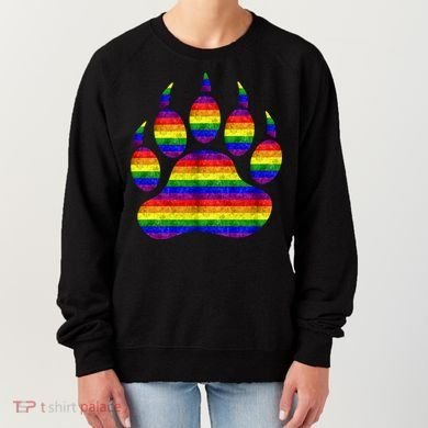 Rainbow Bear Paw Women's Sweatshirt