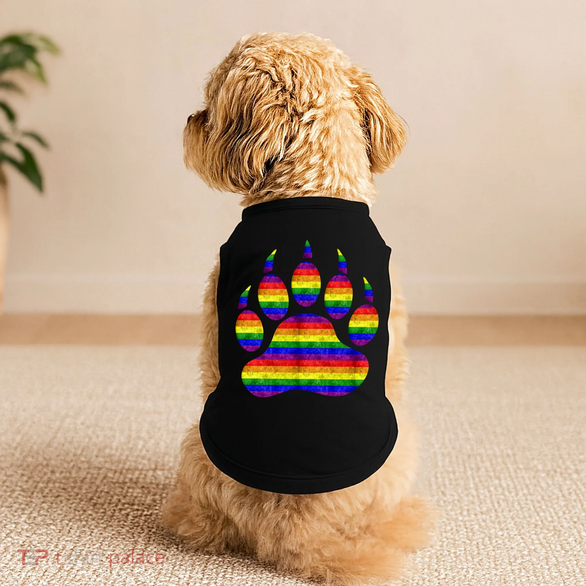 Rainbow Bear Paw Doggie Tank