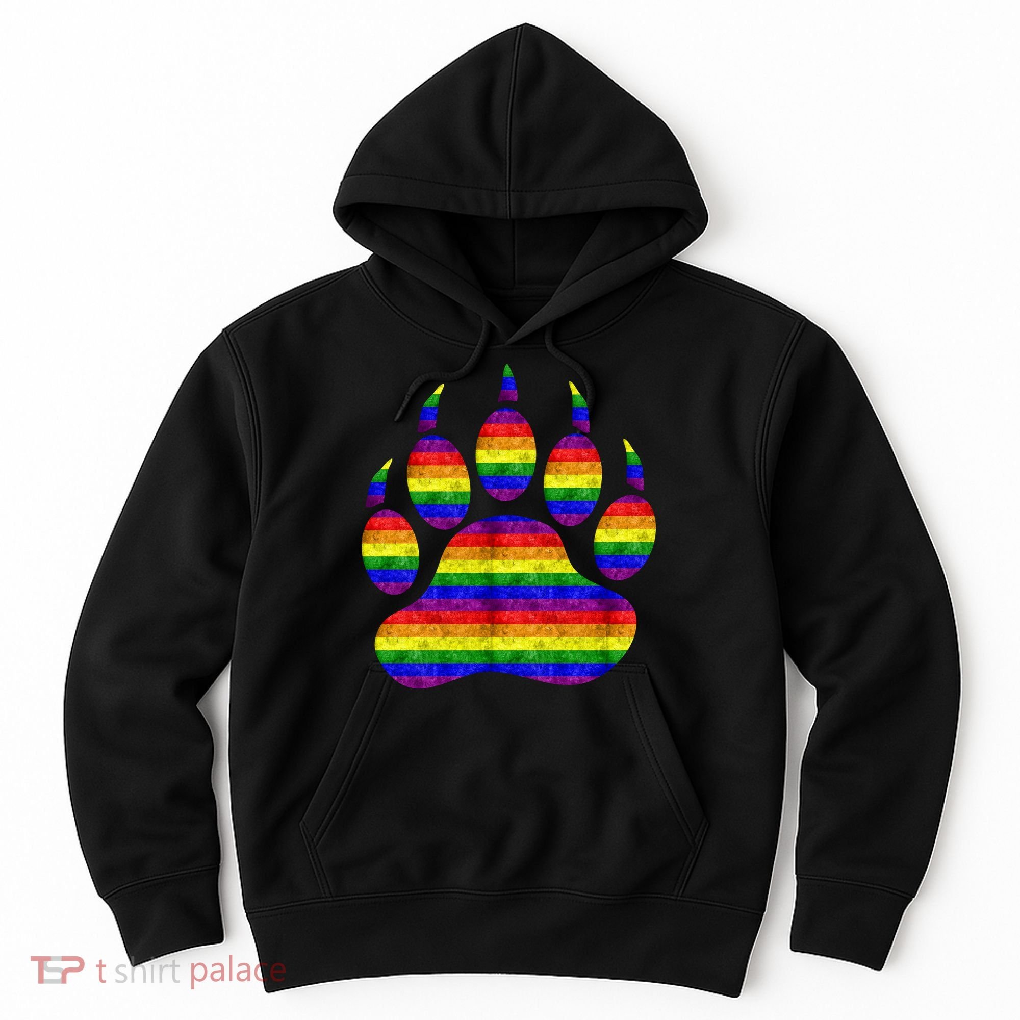 Rainbow Bear Paw Hoodie
