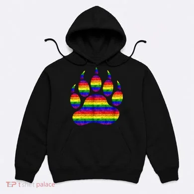 Rainbow Bear Paw Hoodie