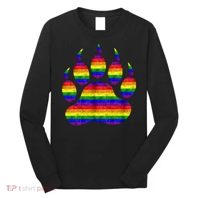 Rainbow Bear Paw Long Sleeve Shirt