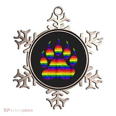 Rainbow Bear Paw Ornament