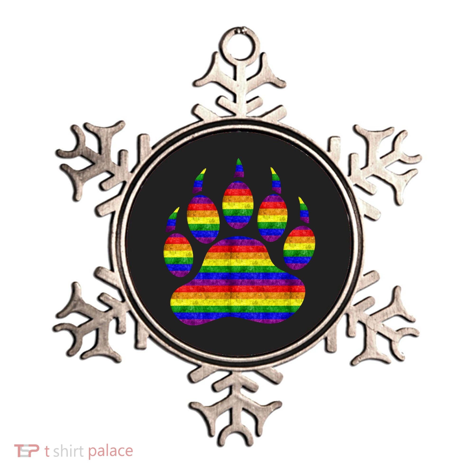 Rainbow Bear Paw Ornament