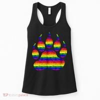 Rainbow Bear Paw Women's Tank Top thumb 0