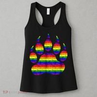 Rainbow Bear Paw Women's Tank Top thumb 3