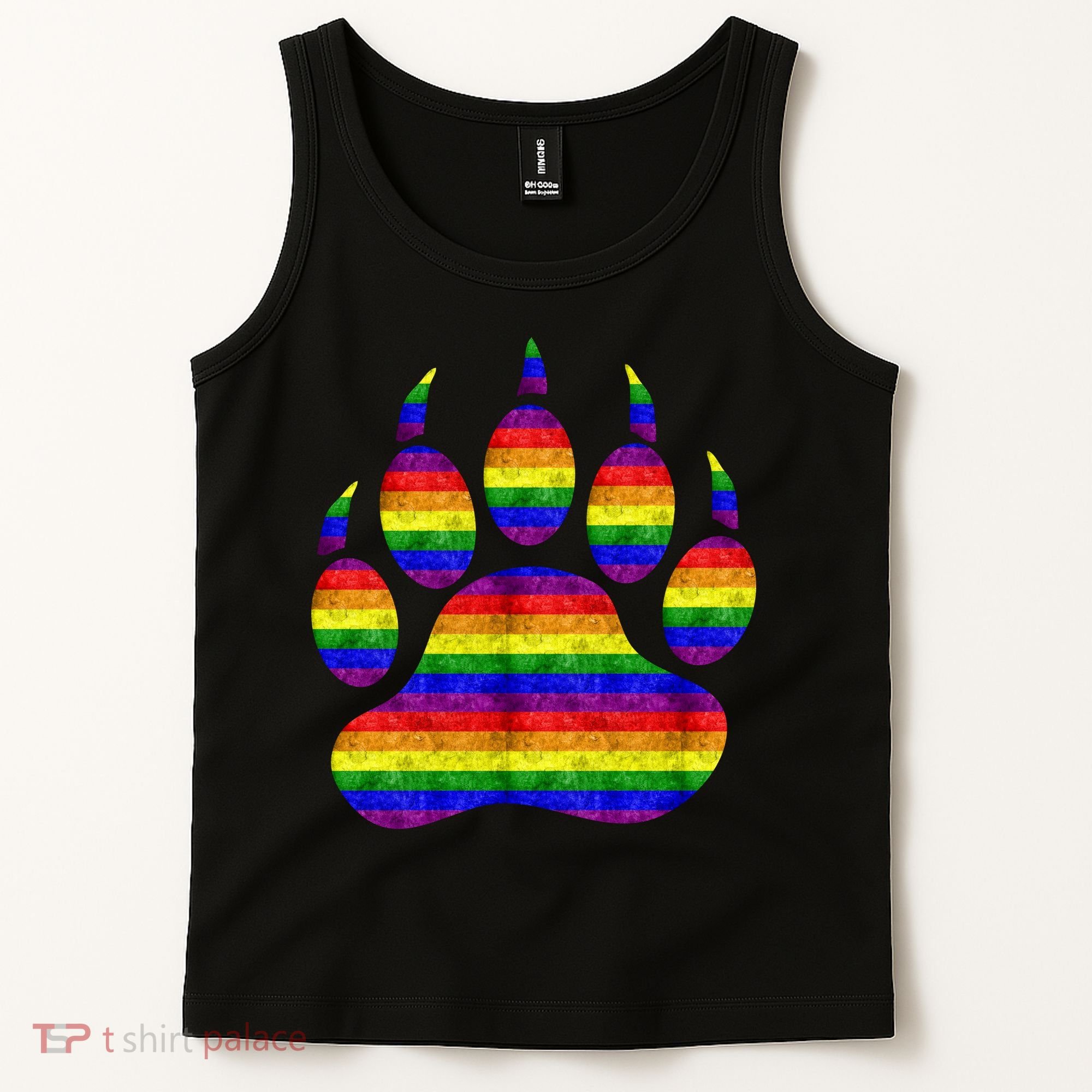 Rainbow Bear Paw Tank Top