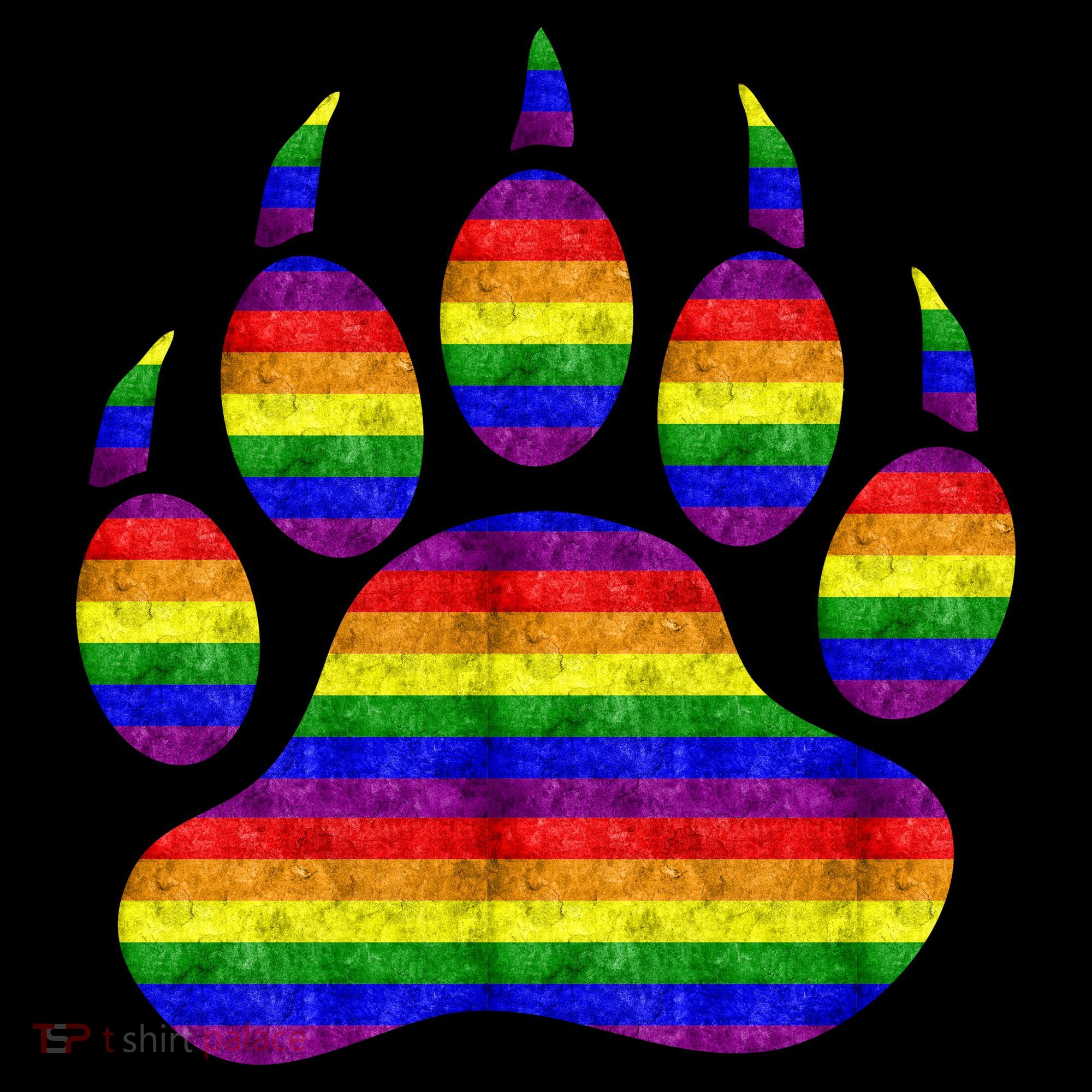 Rainbow Bear Paw Tank Top