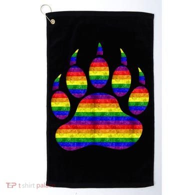 Rainbow Bear Paw Golf Towel