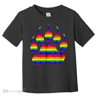 Rainbow Bear Paw Toddler T-Shirt