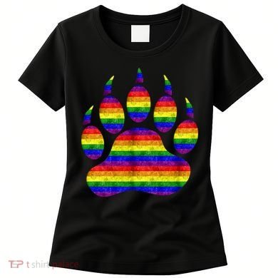 Rainbow Bear Paw Women's T-Shirt