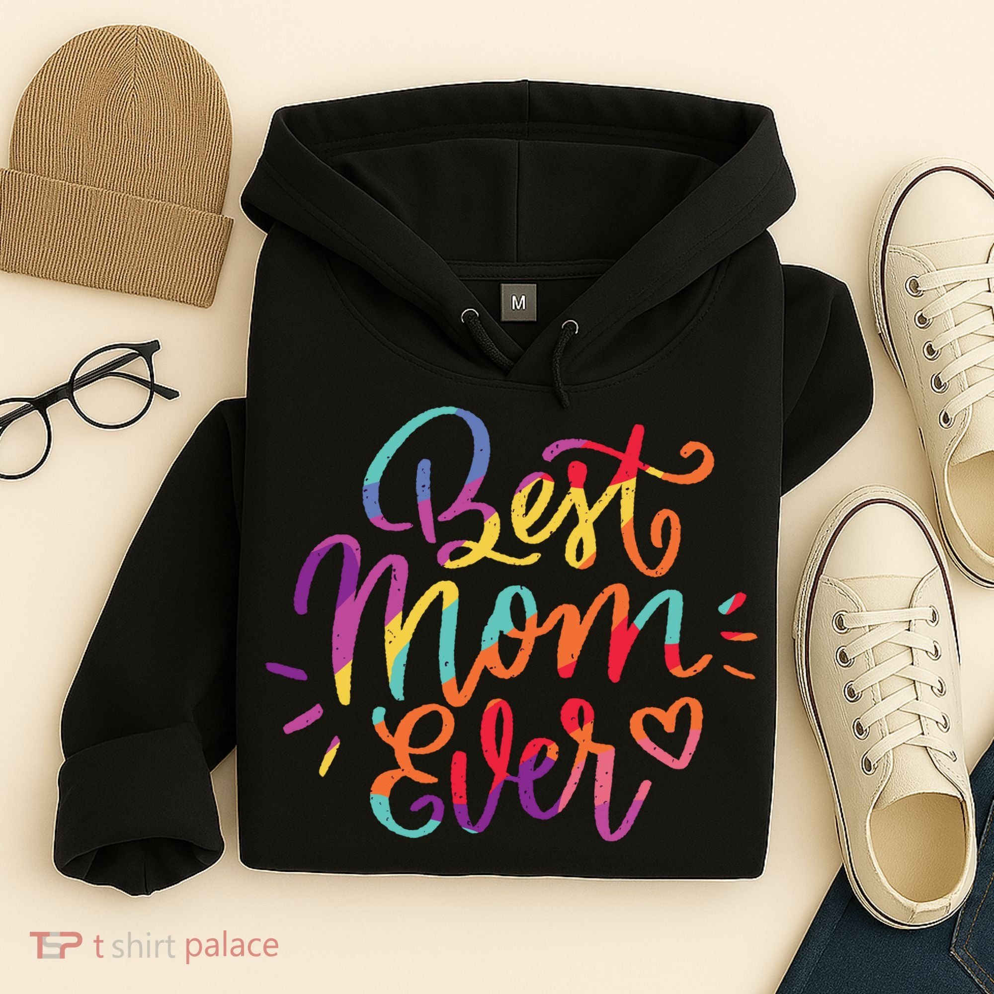 Rainbow Best Mom Ever Hoodie