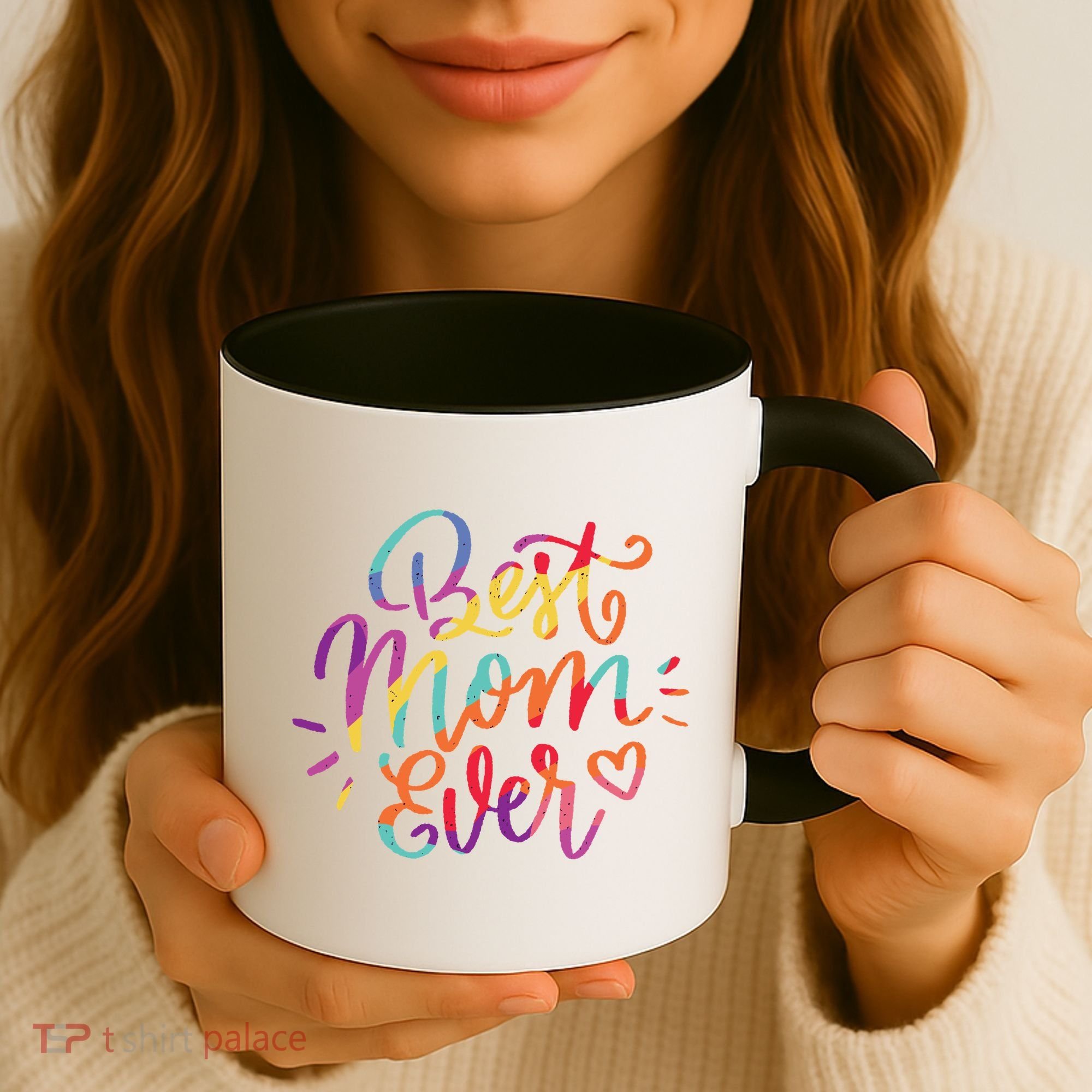 Rainbow Best Mom Ever Coffee Mug