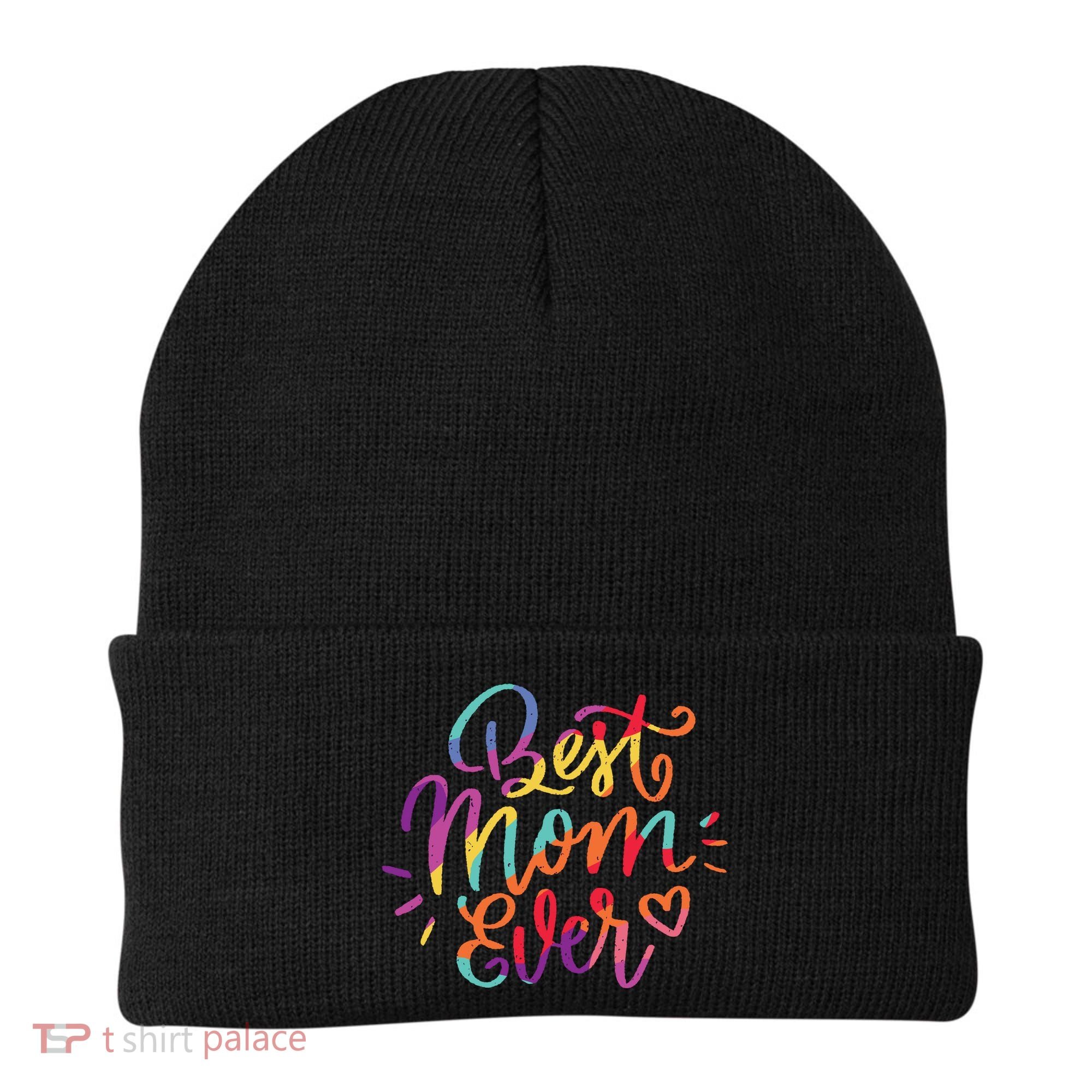 Rainbow Best Mom Ever Beanie