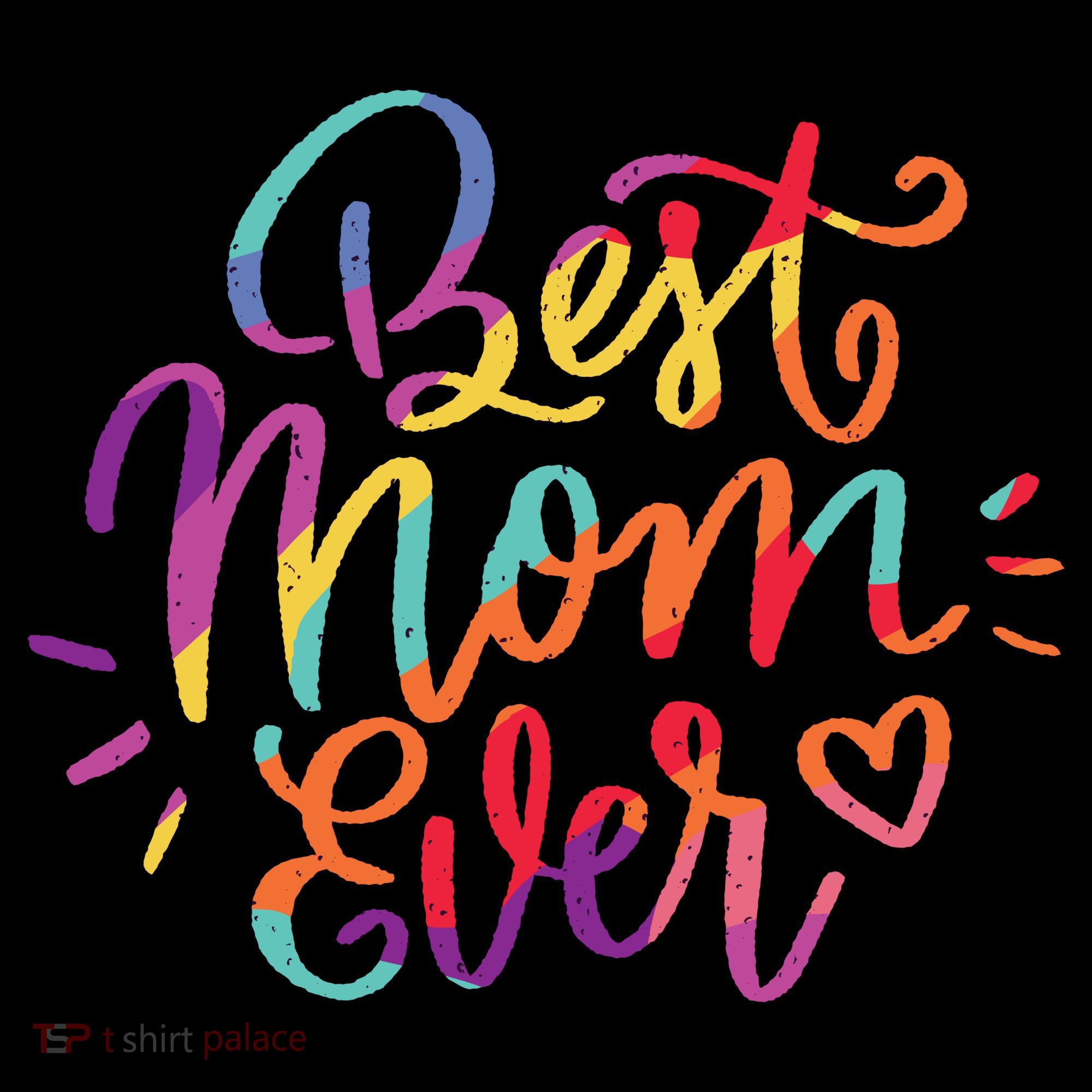 Rainbow Best Mom Ever Coaster