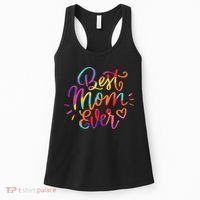 Rainbow Best Mom Ever Women's Tank Top thumb 0