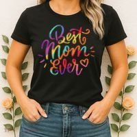 Rainbow Best Mom Ever Women's T-Shirt thumb 2