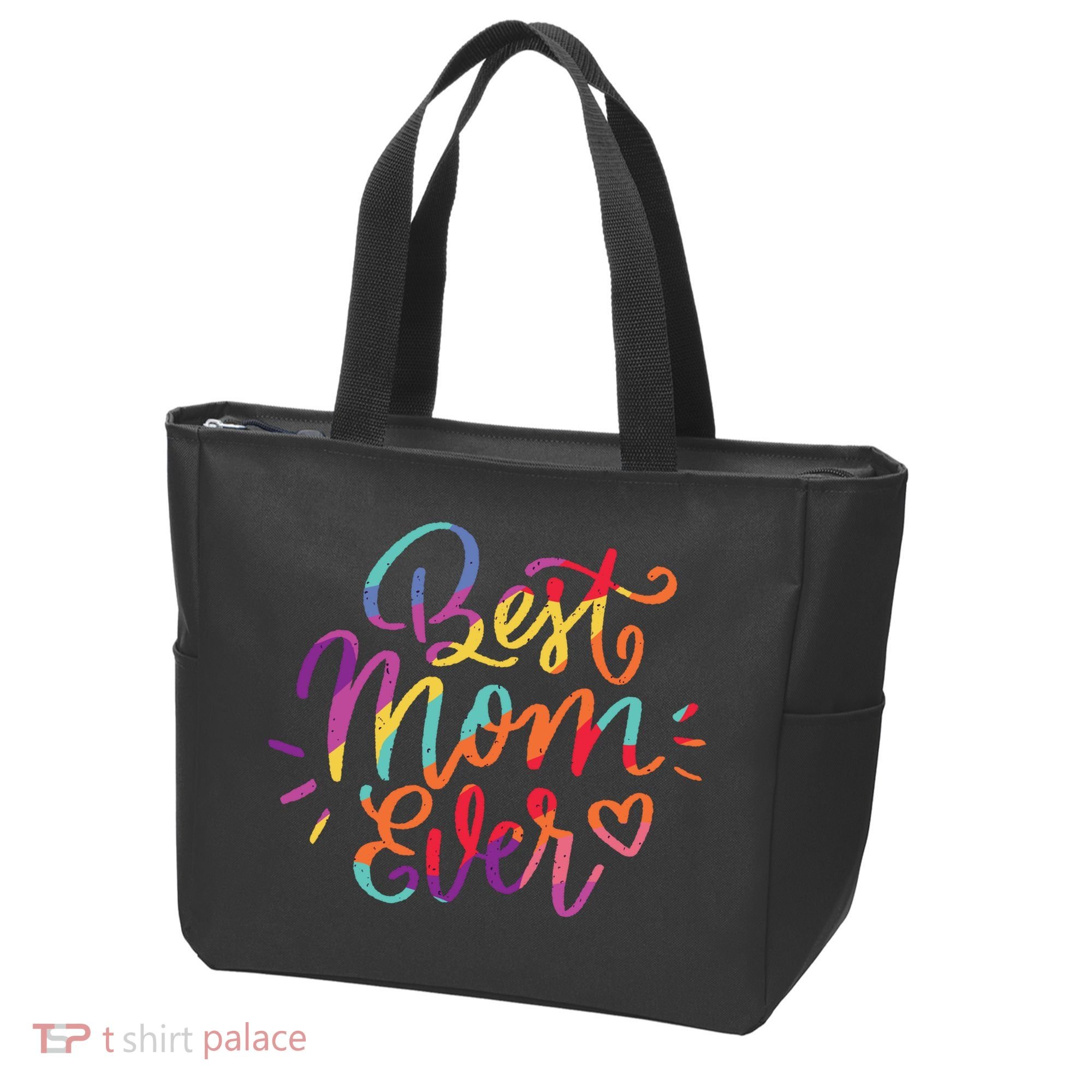 Rainbow Best Mom Ever Tote Bag