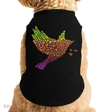 Rainbow Bird Abstract Flock Doggie Tank
