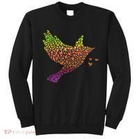 Rainbow Bird Abstract Flock Sweatshirt thumb 0