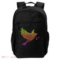 Rainbow Bird Abstract Flock Backpack thumb 0