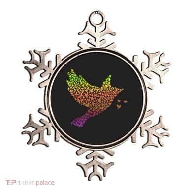 Rainbow Bird Abstract Flock Ornament