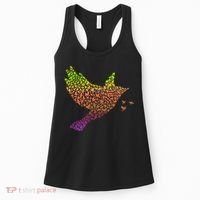 Rainbow Bird Abstract Flock Women's Tank Top thumb 0