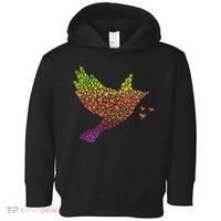 Rainbow Bird Abstract Flock Toddler Hoodie thumb 0
