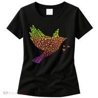 Rainbow Bird Abstract Flock Women's T-Shirt thumb 0