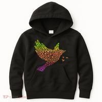 Rainbow Bird Abstract Flock Kids Hoodie thumb 0