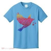 Rainbow Bird Abstract Flock Kids T-Shirt thumb 0