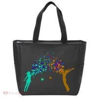 Rainbow Bird Flock Boy And Girl Tote Bag thumb 0