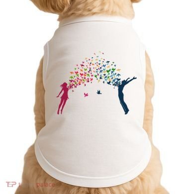 Rainbow Bird Flock Boy And Girl Doggie Tank