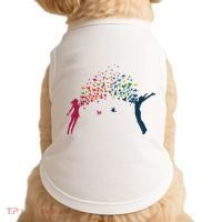 Rainbow Bird Flock Boy And Girl Doggie Tank thumb 0