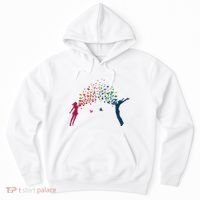 Rainbow Bird Flock Boy And Girl Hoodie thumb 0