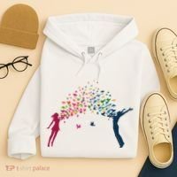 Rainbow Bird Flock Boy And Girl Hoodie thumb 4
