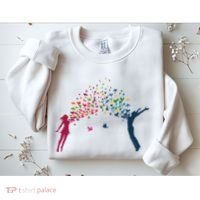 Rainbow Bird Flock Boy And Girl Sweatshirt thumb 2